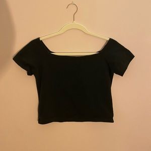Brandy Melville Black Crop Top